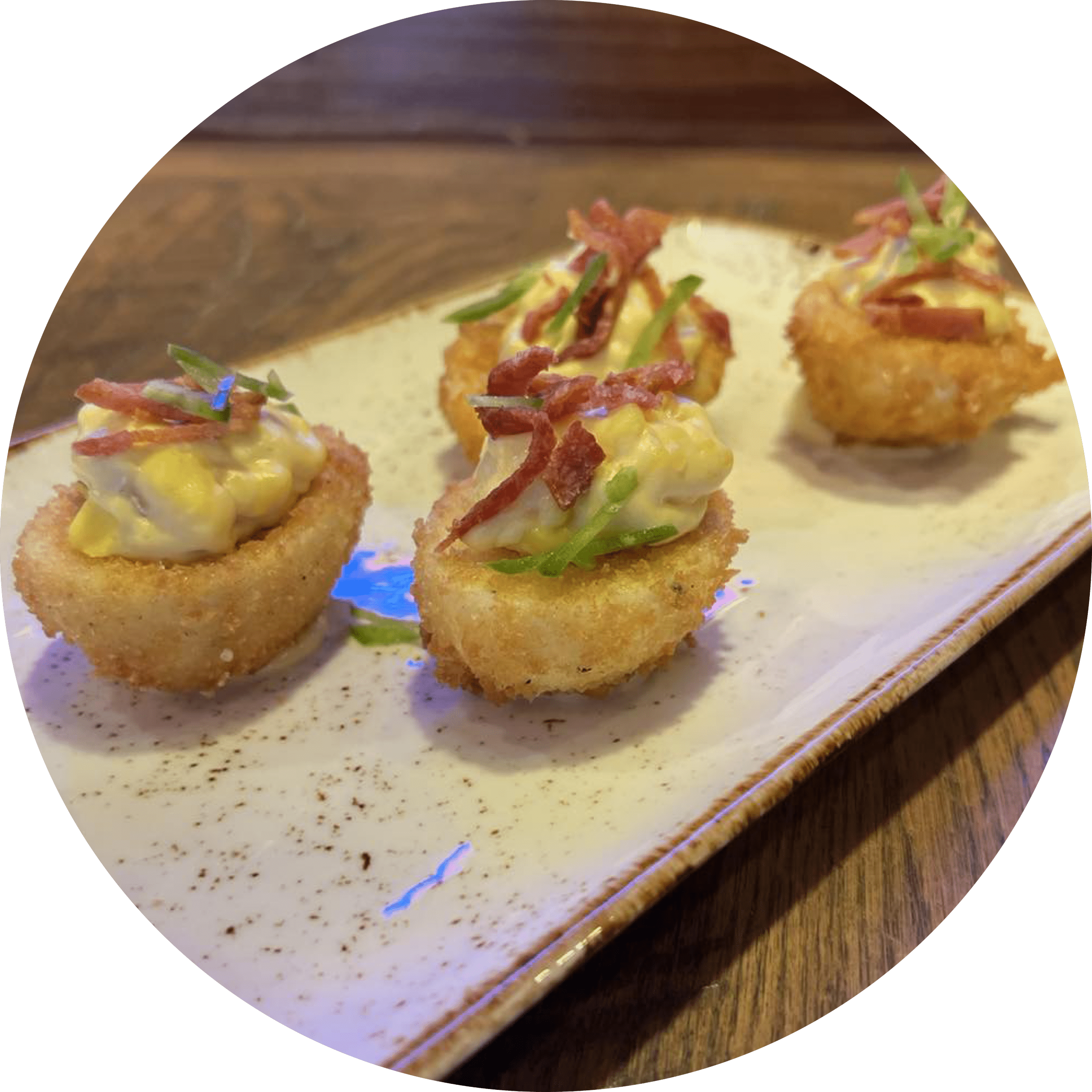 Crispy Deviled Eggs